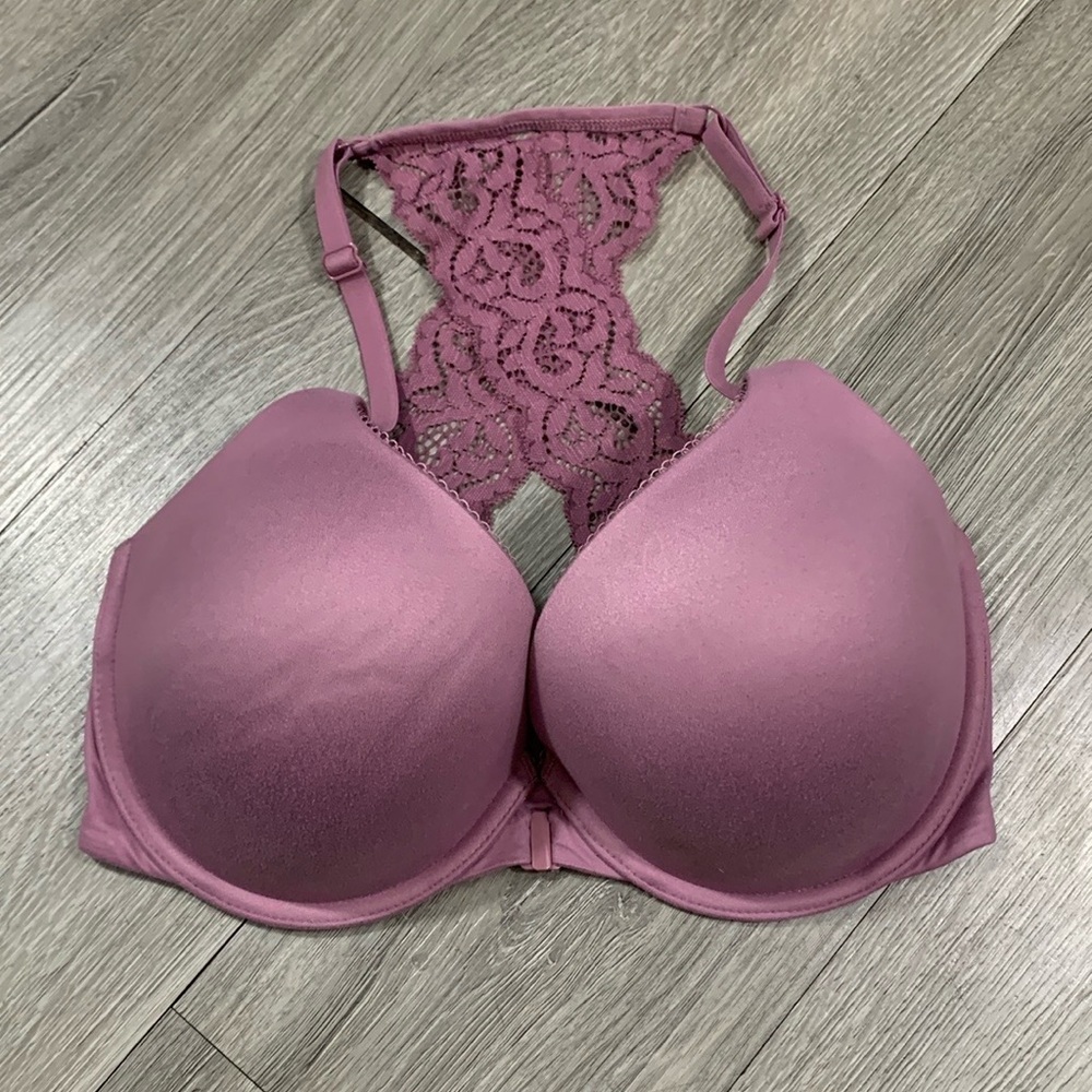 Victoria's Secret * Perfect Shape Push‎ Up, Front Hook Smooth Bra size 32DDD